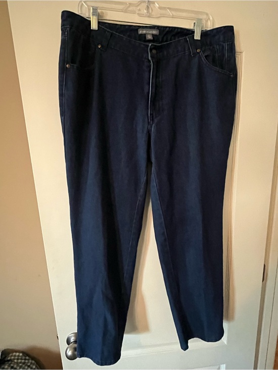 Jessica London Denim - Jessica London Classic Straight Leg Jeans in Dark Blue Women’s Size 16W Petite